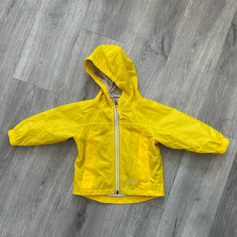 LL Bean kids Discovery rain jacket
